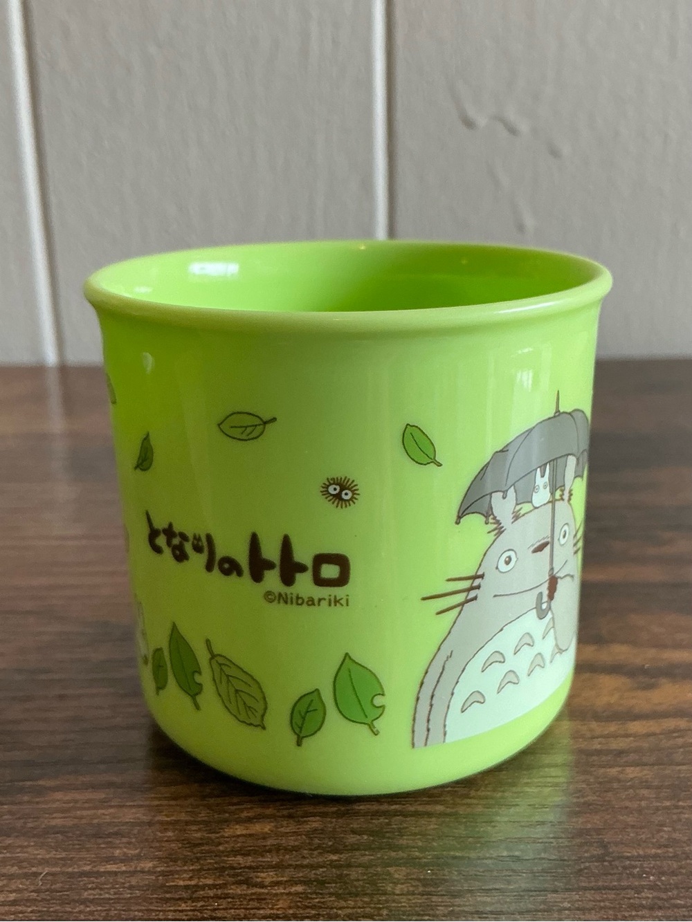 a Rare Skater light green Studio Ghibli My Neighbor Totoro Plastic Cup